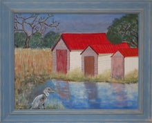 Load image into Gallery viewer, Anglesea boatsheds. Great Ocean Road landscape.