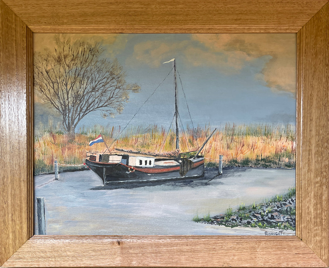 2025 Winter mooring canal Holland