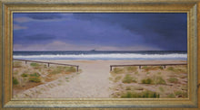 Load image into Gallery viewer, Seascape with grassed sand dune.
